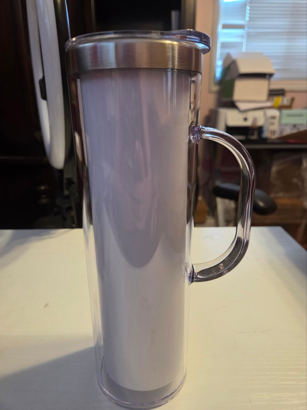 20 oz Stainless Steel Snow Globe w/ Handle