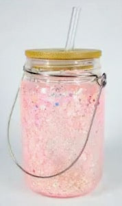 11 oz Lantern/Drink Snow Globe